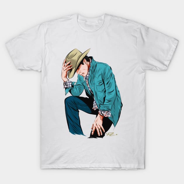 Clay Walker - An illustration by Paul Cemmick T-Shirt by PLAYDIGITAL2020